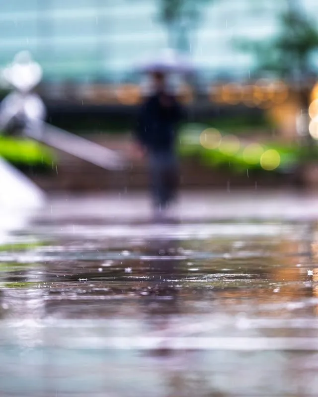 inclement weather visits hong kong- unfazed and focused, the people carry on